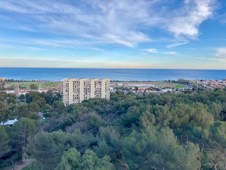 2-Room 60 M², Panoramic View, 2 Balconies, 50M Pool Cagnes-sur-Mer Esterno foto